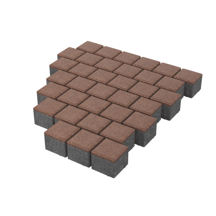 Тротуарная плитка Stellard Квадрат 100х100х60 мм Капучино