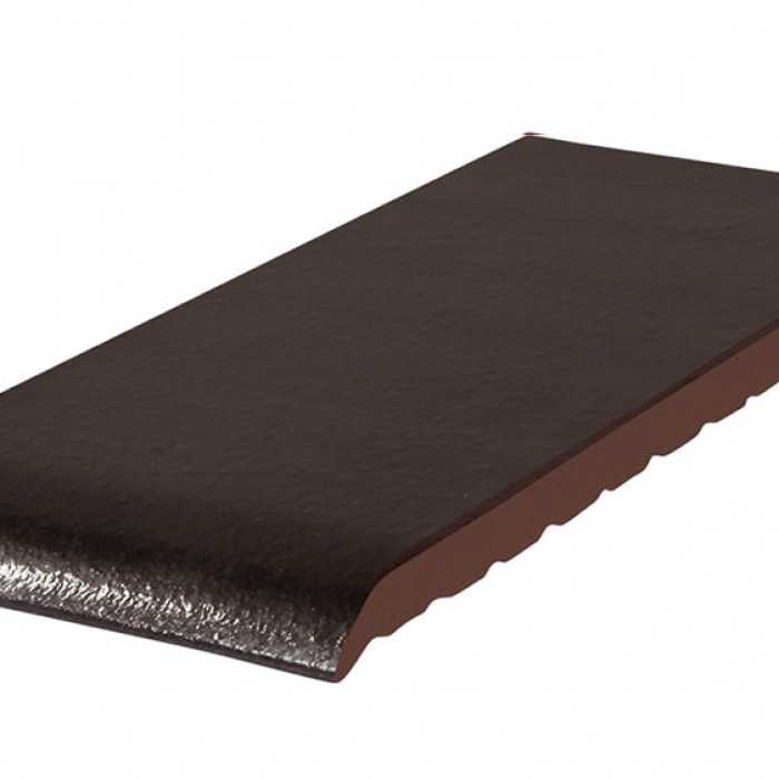 Клинкерный подоконник KING KLINKER 17 Onyx black, 280*120*15 мм