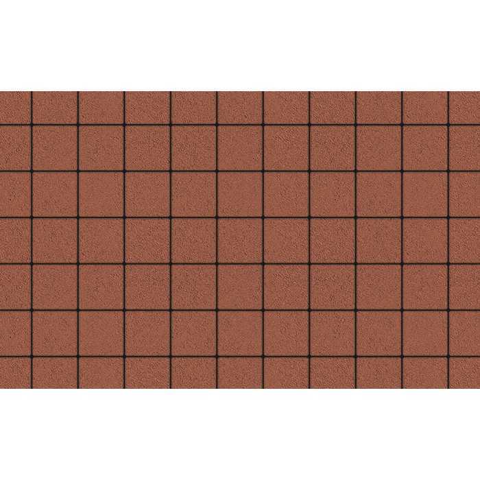 Плитка тротуарная Квадрат (ЛА-Линия) А.3.К.4 гладкий красный 100x100x40 мм